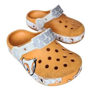 Crocs Kids' Star Wars BB-8 Droid Clogs Size C 6-7 *FLAWED* *Play Shoes*
